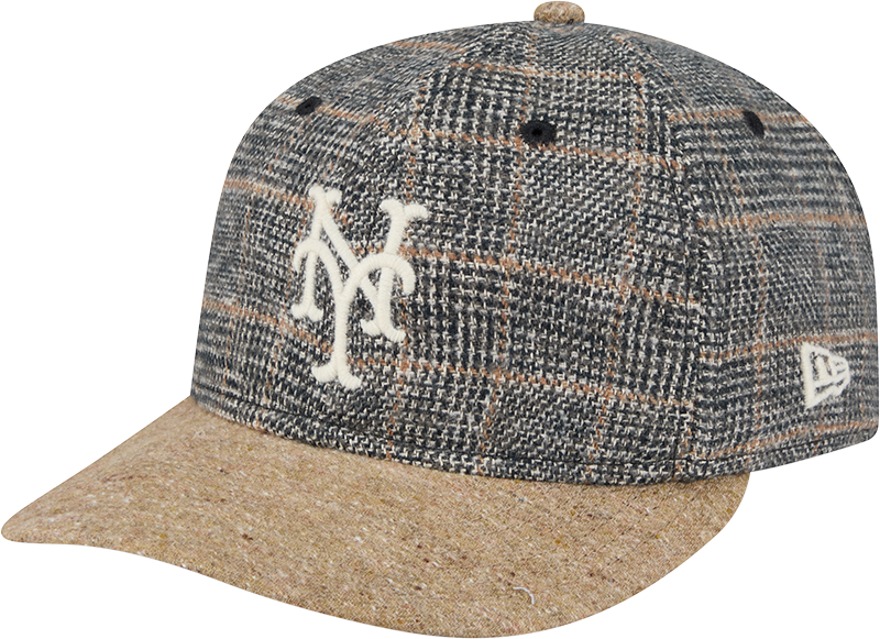 New York Mets Three Looms Vintage Tweed Retro Crown 59FIFTY Fitted Hat