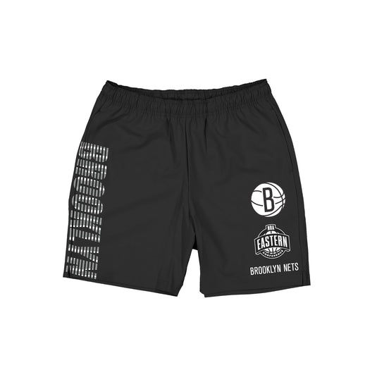 Brooklyn Nets Match Day Black Shorts - New Era Cap