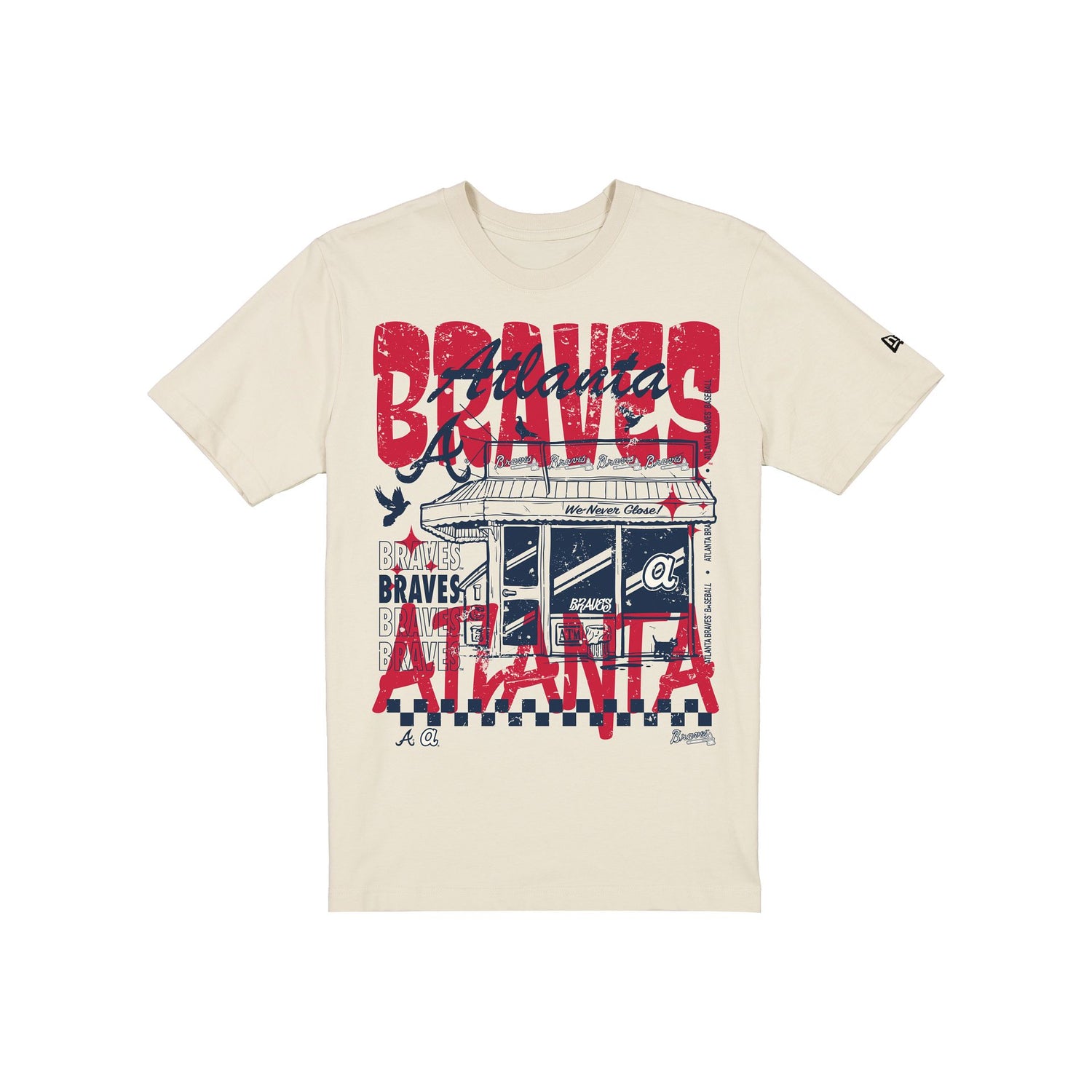 Atlanta Braves Diner Chrome T-Shirt