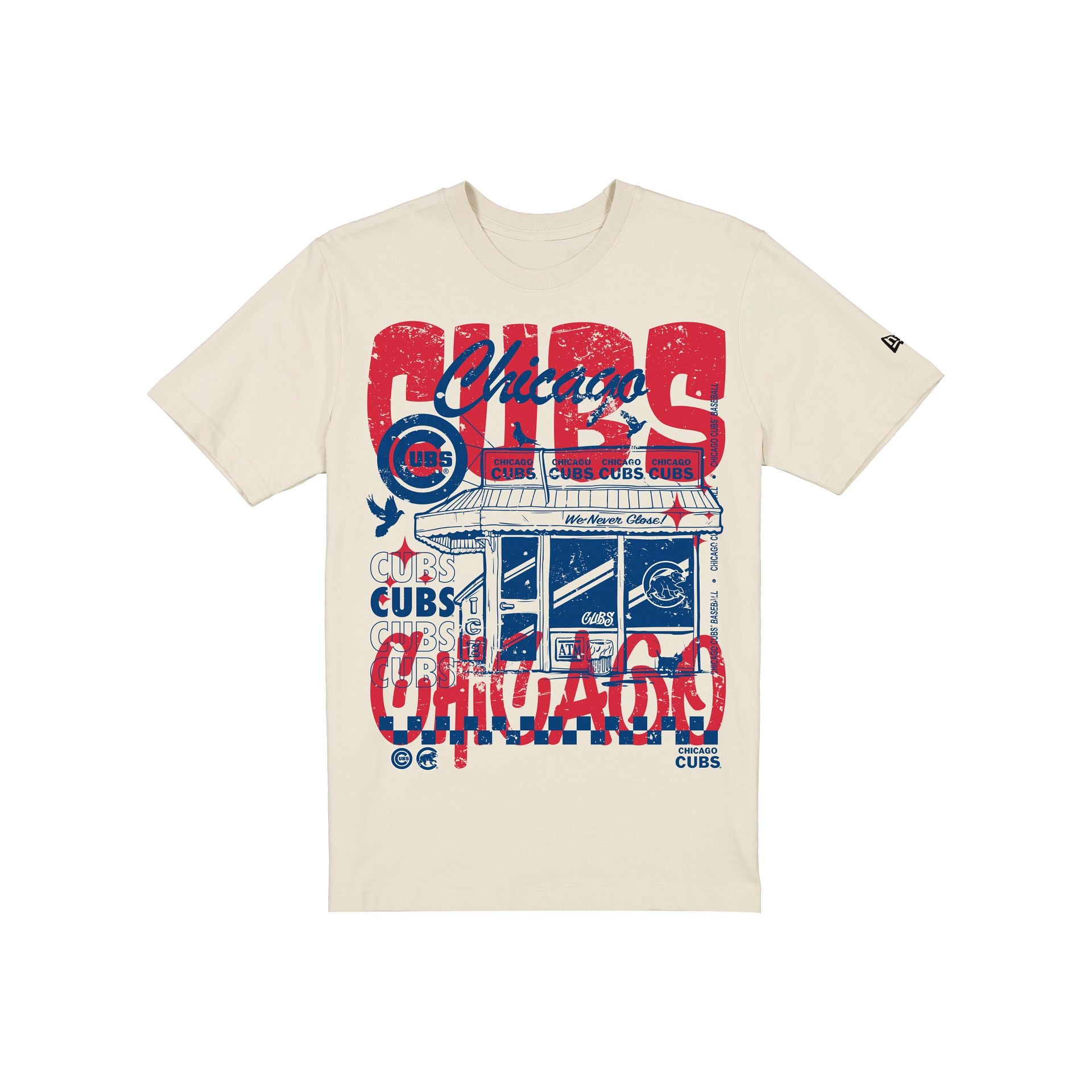 Chicago Cubs Diner Chrome T-Shirt