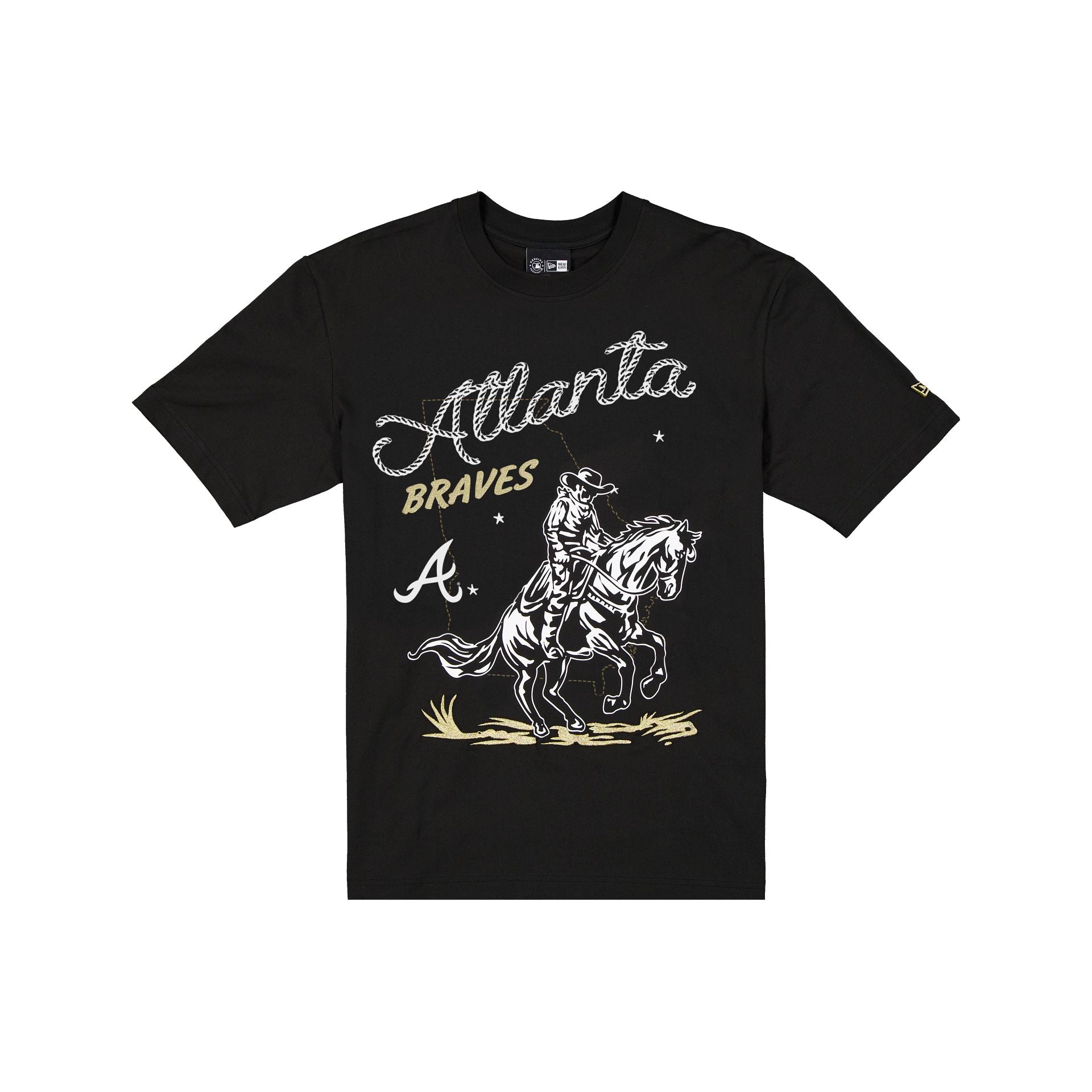 Atlanta Braves Lasso Black T-Shirt