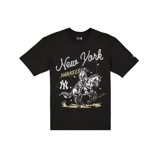 New York Yankees Lasso Black T-Shirt - New Era Cap
