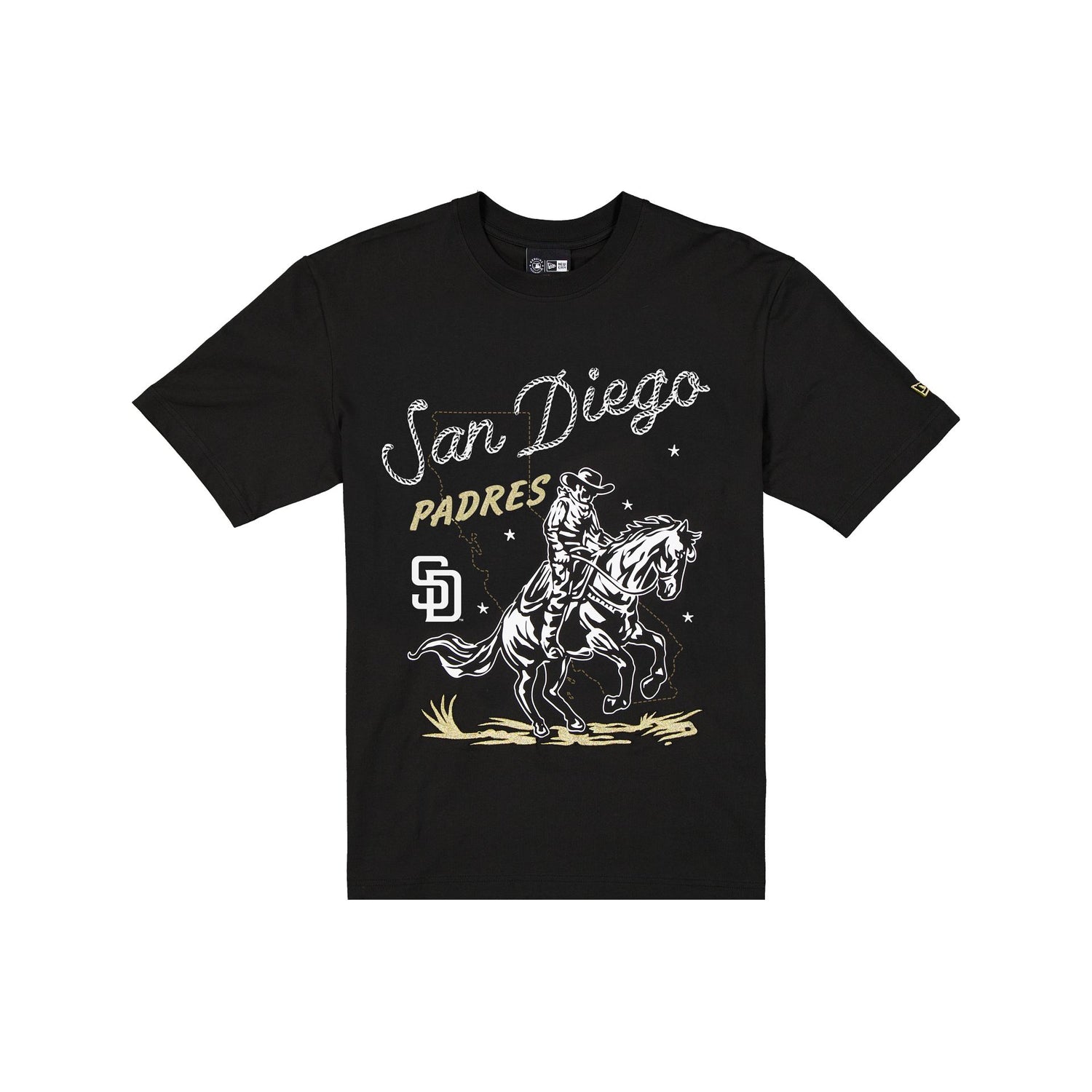 San Diego Padres Lasso Black T-Shirt
