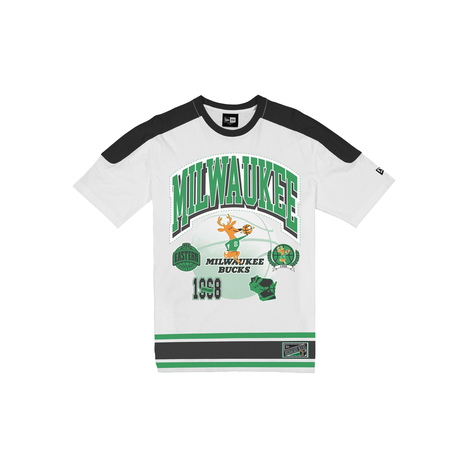 Milwaukee Bucks Sport Classics Vintage White T-Shirt