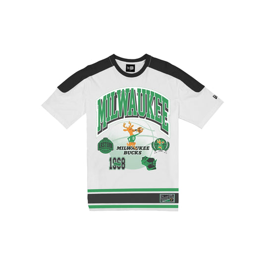 Milwaukee Bucks Sport Classics Vintage White T-Shirt - New Era Cap