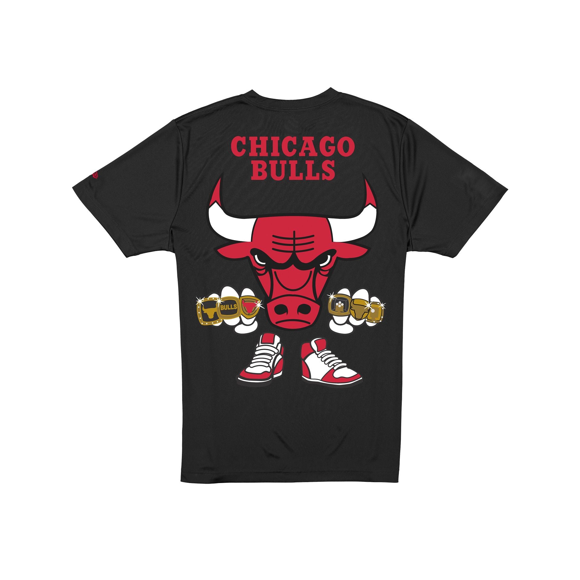 Chicago Bulls Cartoon Black T-Shirt