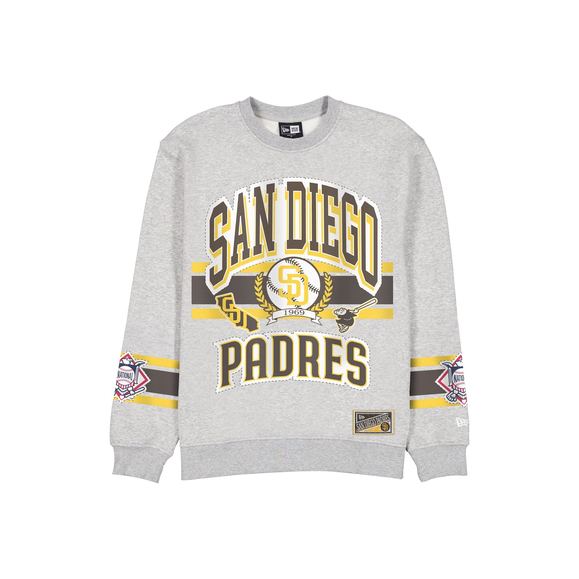 San Diego Padres Sport Classics Vintage Gray Crewneck