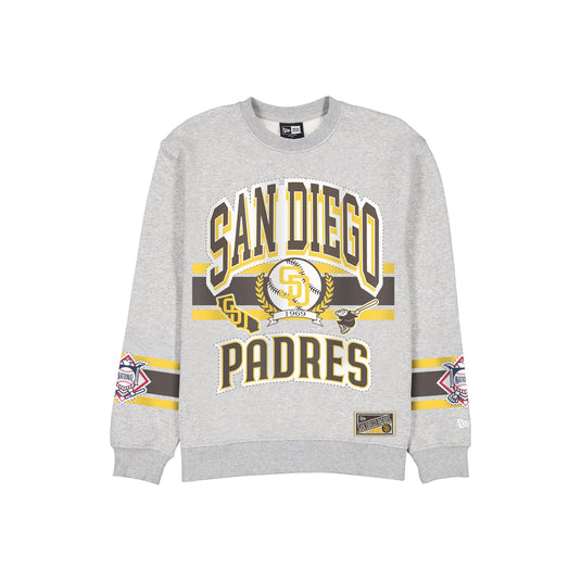 San Diego Padres Sport Classics Vintage Gray Crewneck - New Era Cap