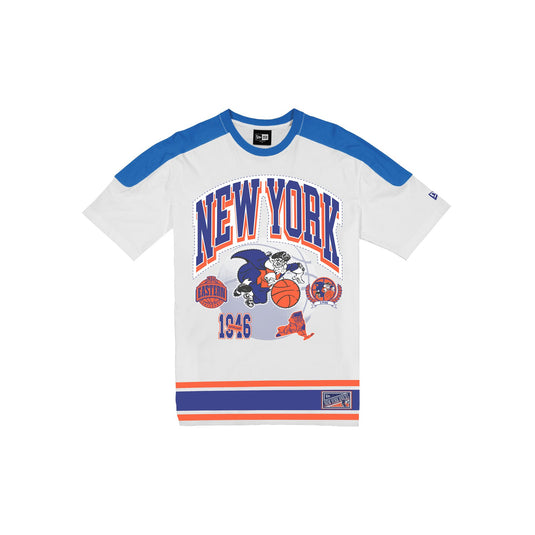New York Knicks Sport Classics Vintage White T-Shirt - New Era Cap