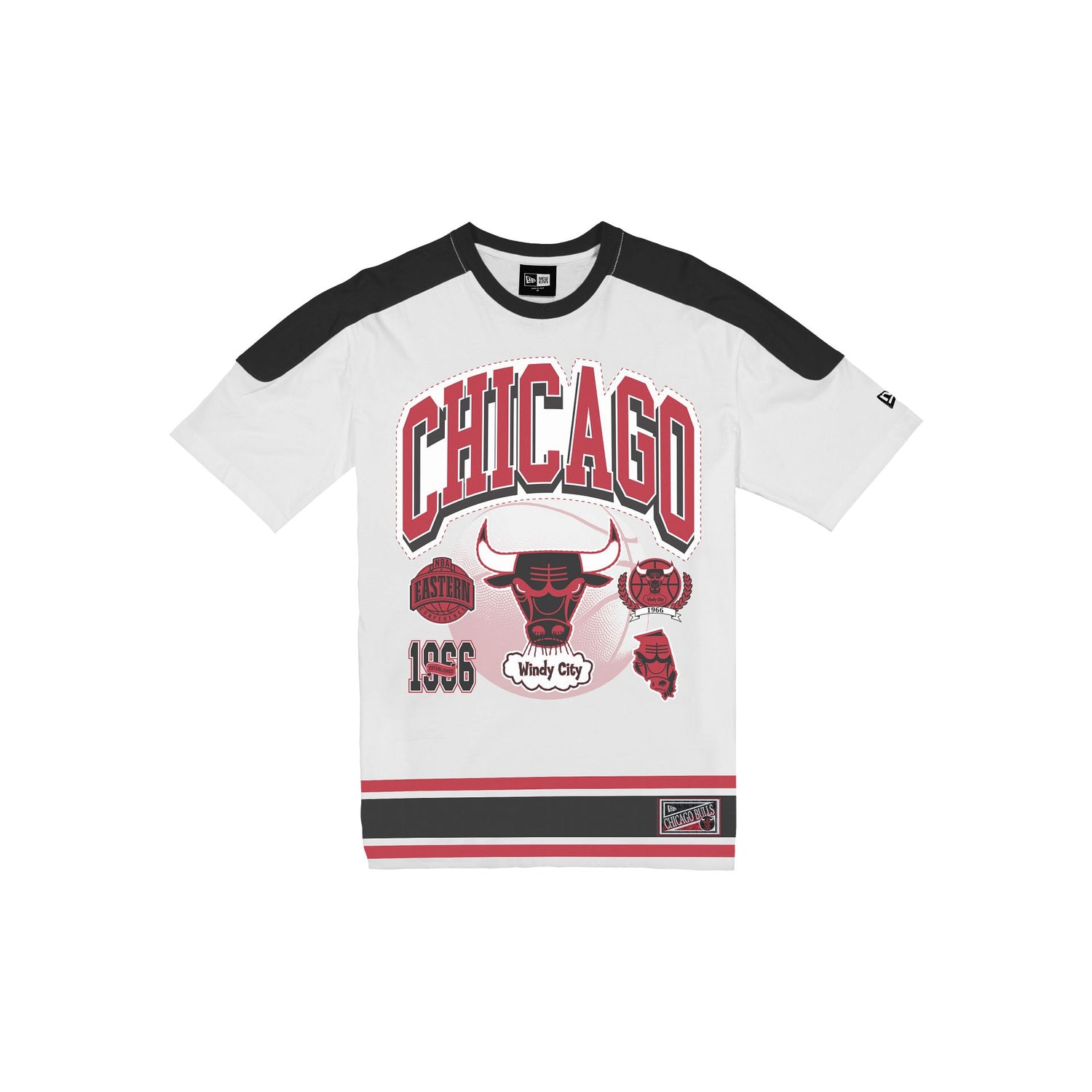 Chicago Bulls Sport Classics Vintage White T-Shirt