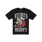 Atlanta Braves Gothic Bloom Black T-Shirt