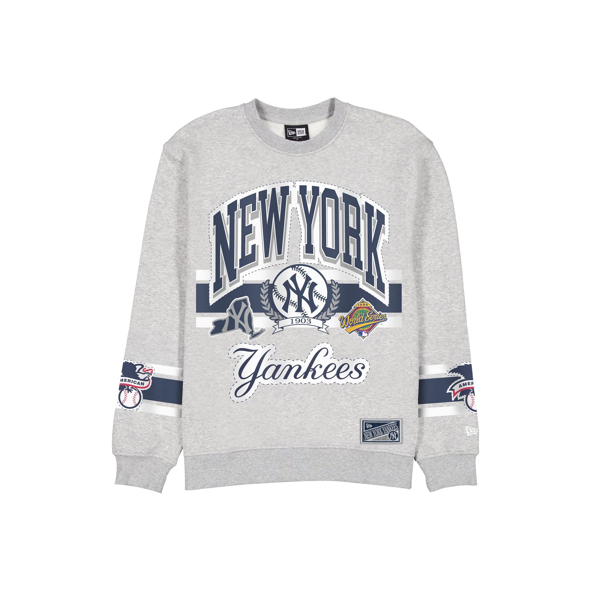 New York Yankees Sport Classics Vintage Gray Crewneck
