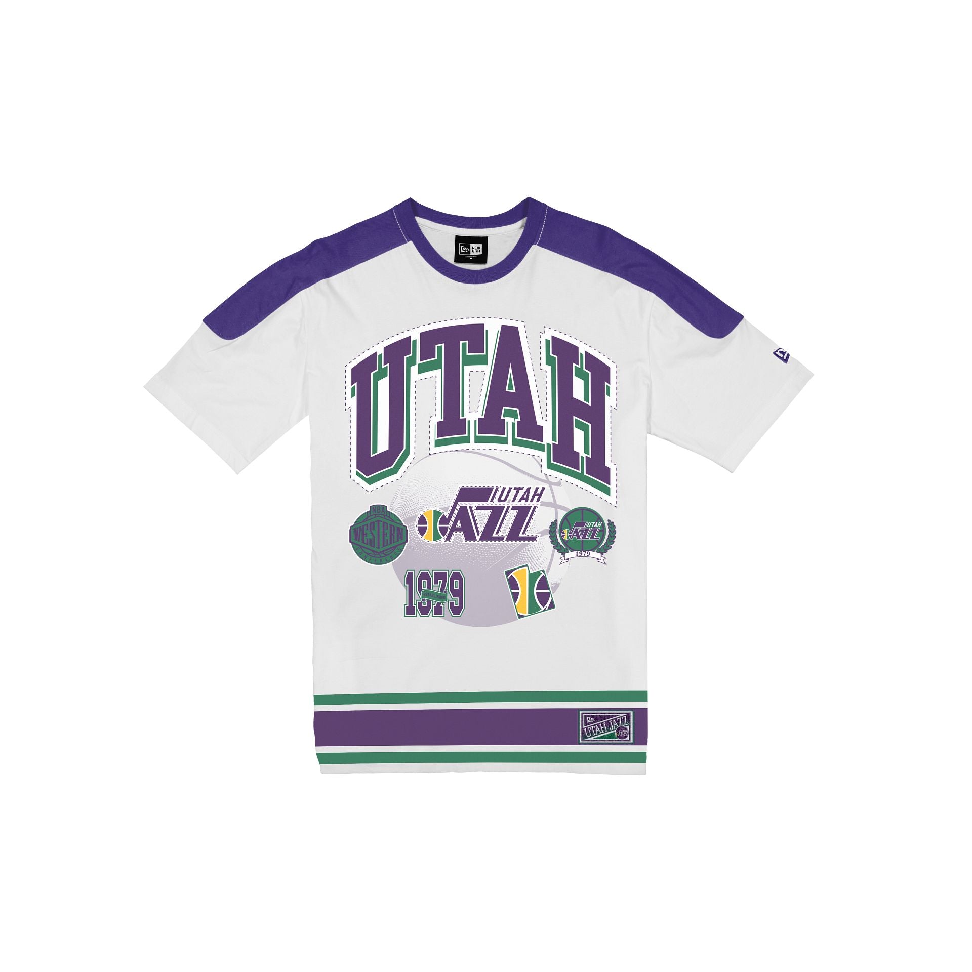 Utah Jazz Sport Classics Vintage White T-Shirt