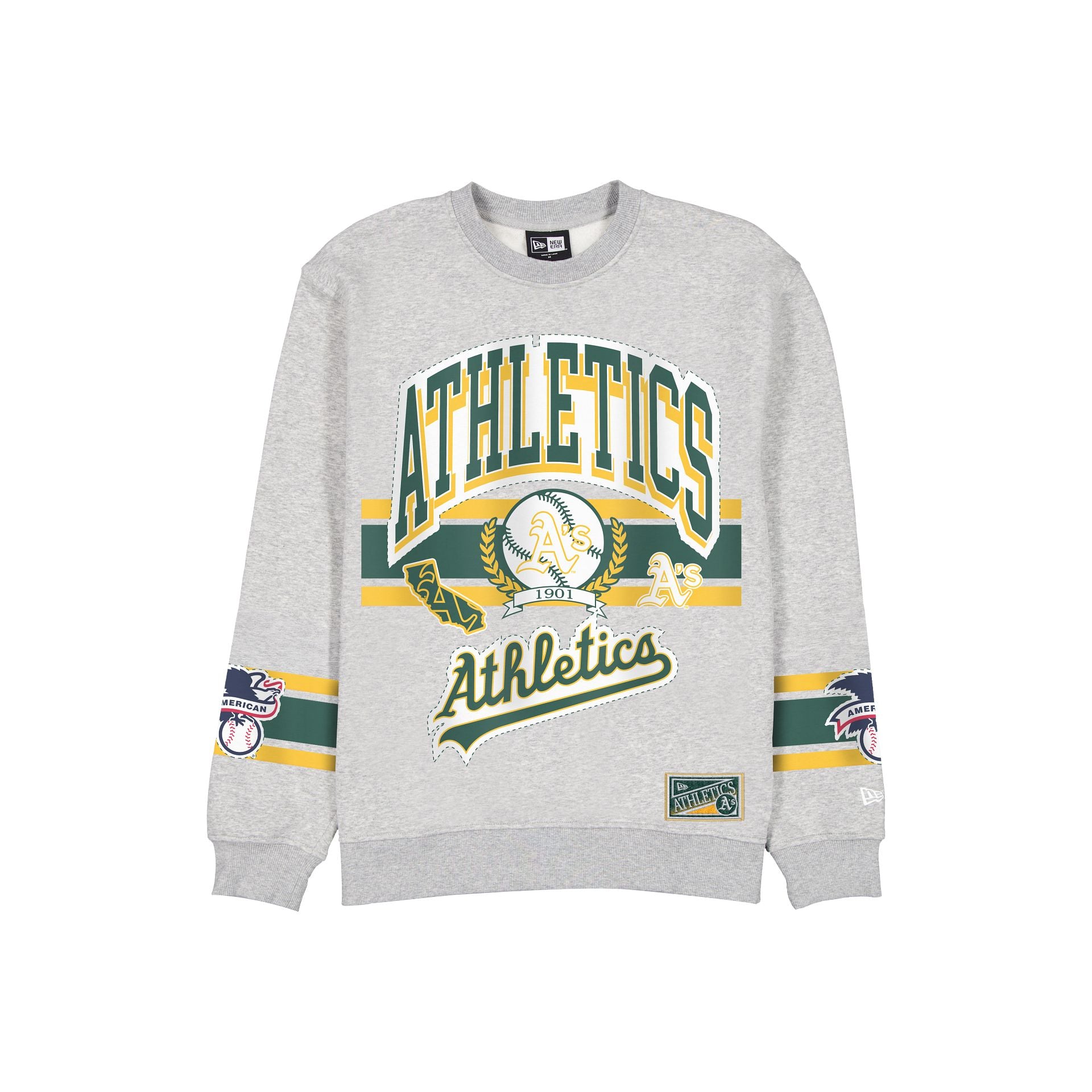 Athletics Sport Classics Vintage Gray Crewneck