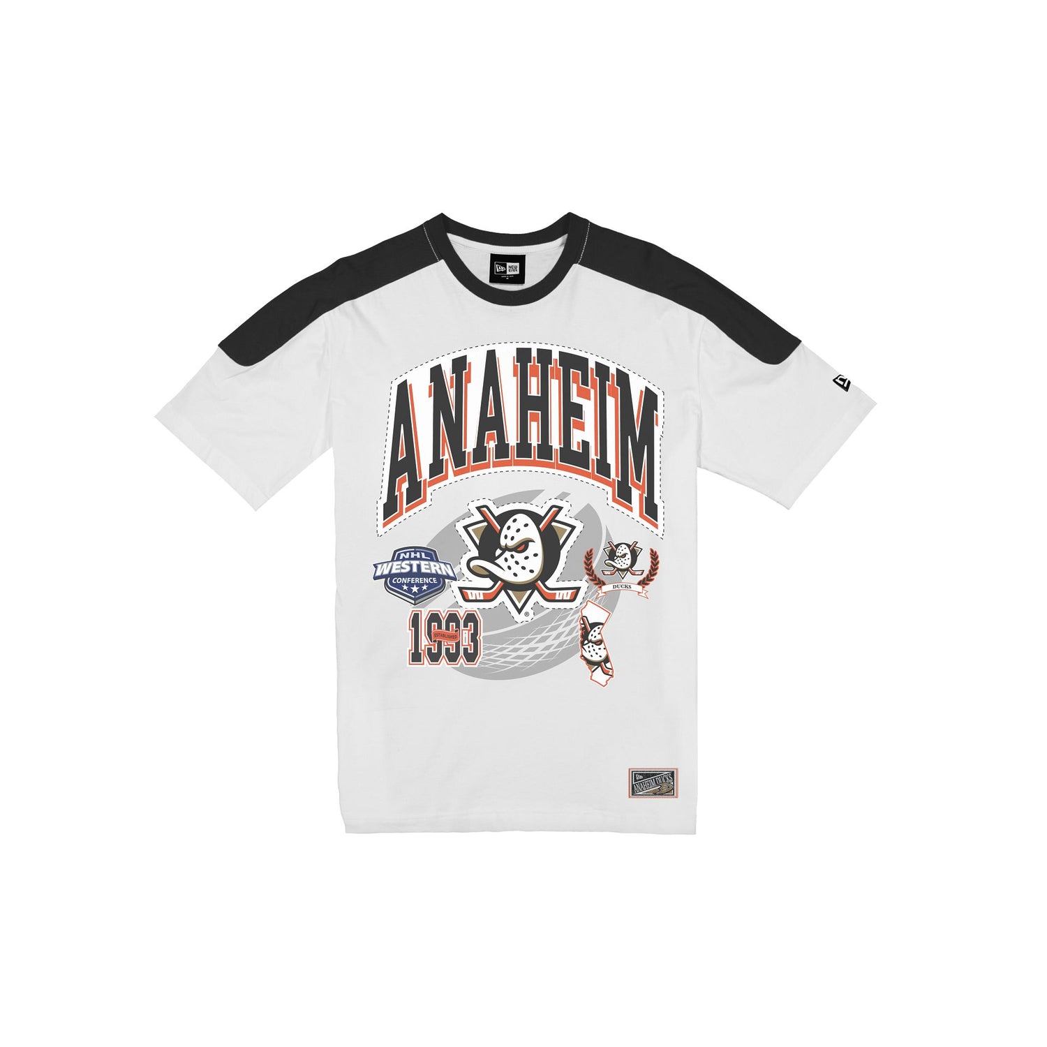 Anaheim Ducks Sport Classics Vintage White T-Shirt