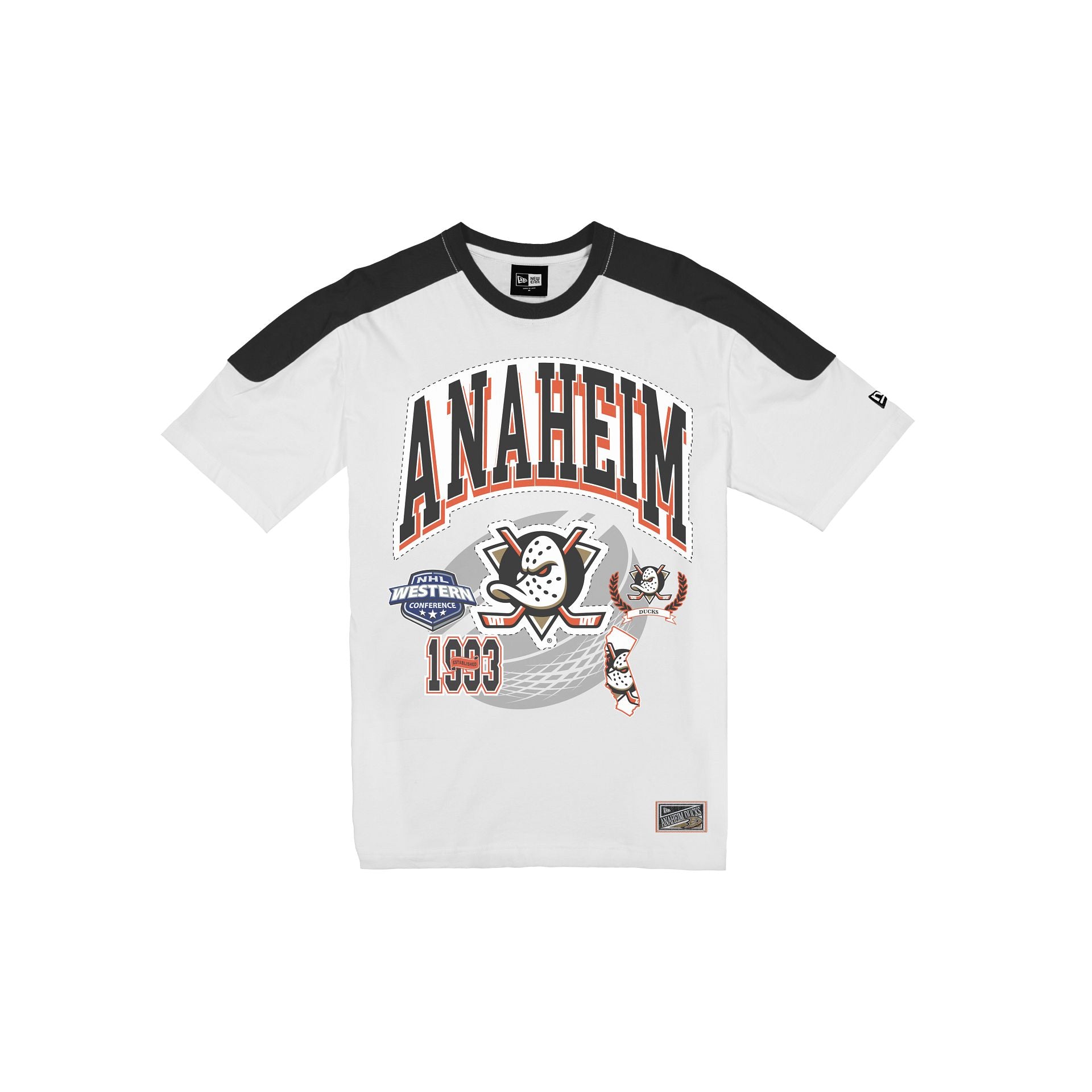 Anaheim Ducks Sport Classics Vintage White T-Shirt