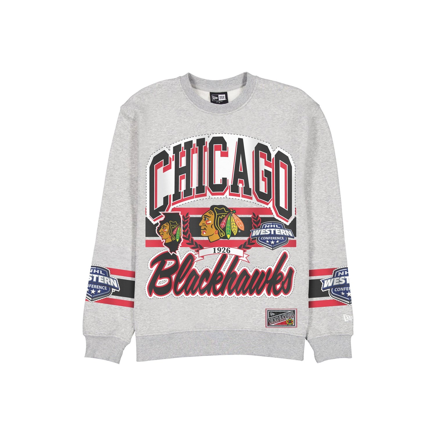 Chicago Blackhawks Sport Classics Vintage Gray Crewneck
