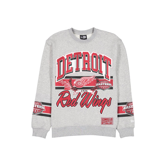Detroit Red Wings Sport Classics Vintage Gray Crewneck - New Era Cap