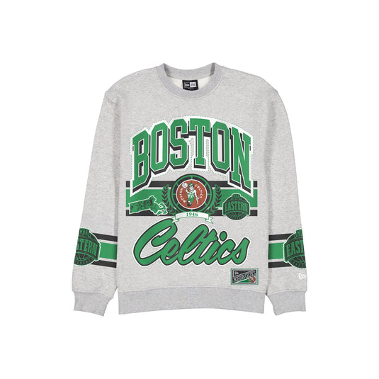 Boston Celtics Sport Classics Vintage Gray Crewneck - New Era Cap