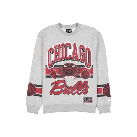 Chicago Bulls Sport Classics Vintage Gray Crewneck - New Era Cap