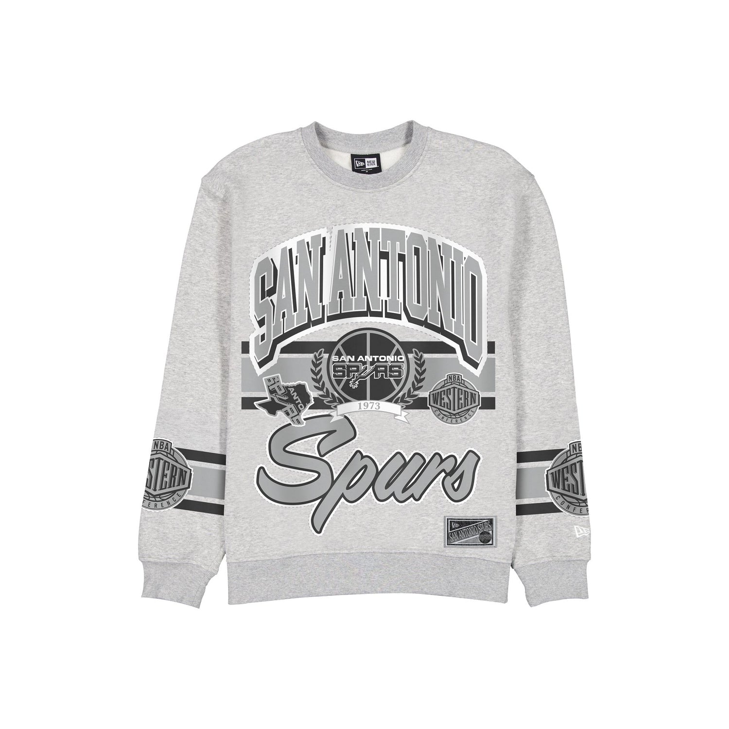 San Antonio Spurs Sport Classics Vintage Gray Crewneck