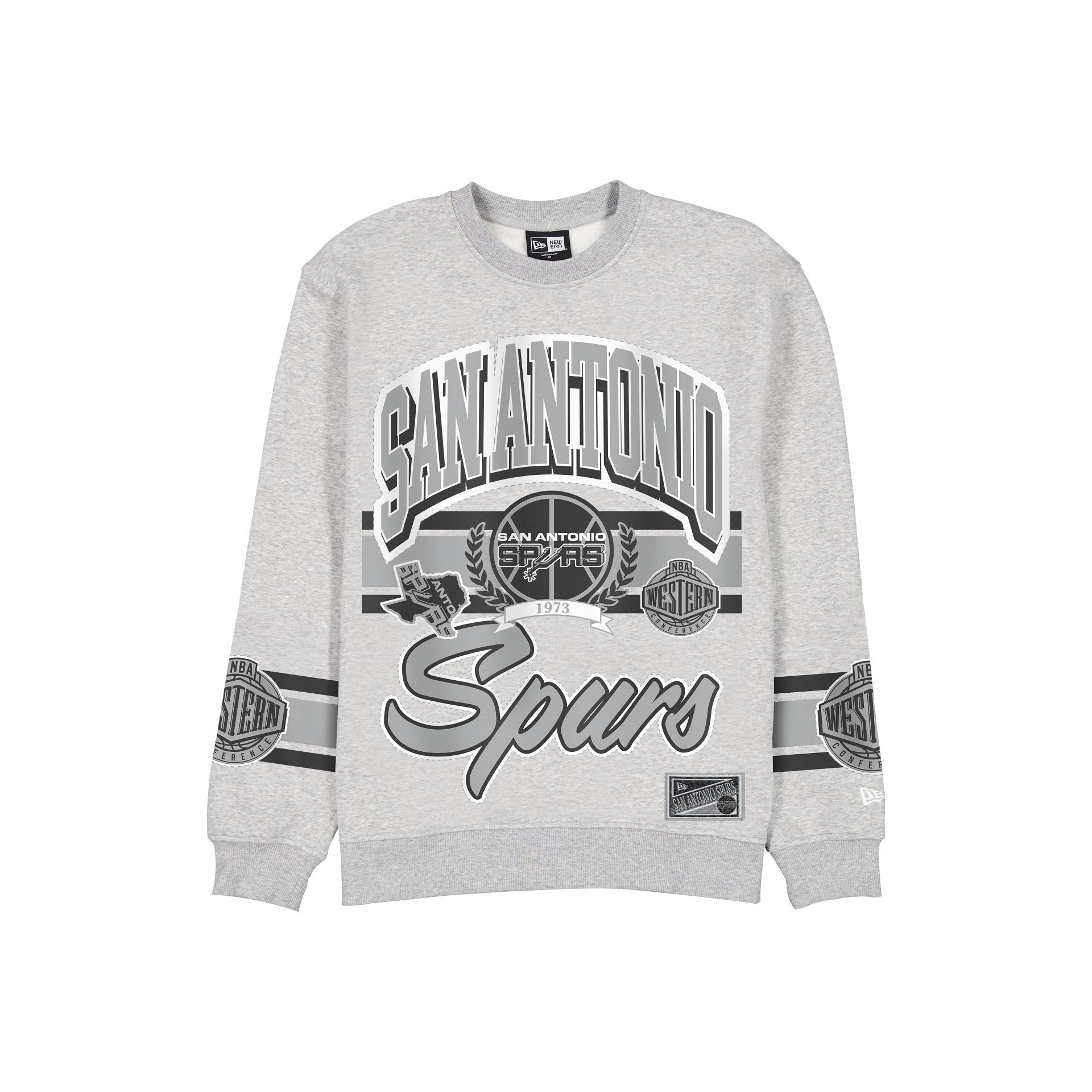 San Antonio Spurs Sport Classics Vintage Gray Crewneck