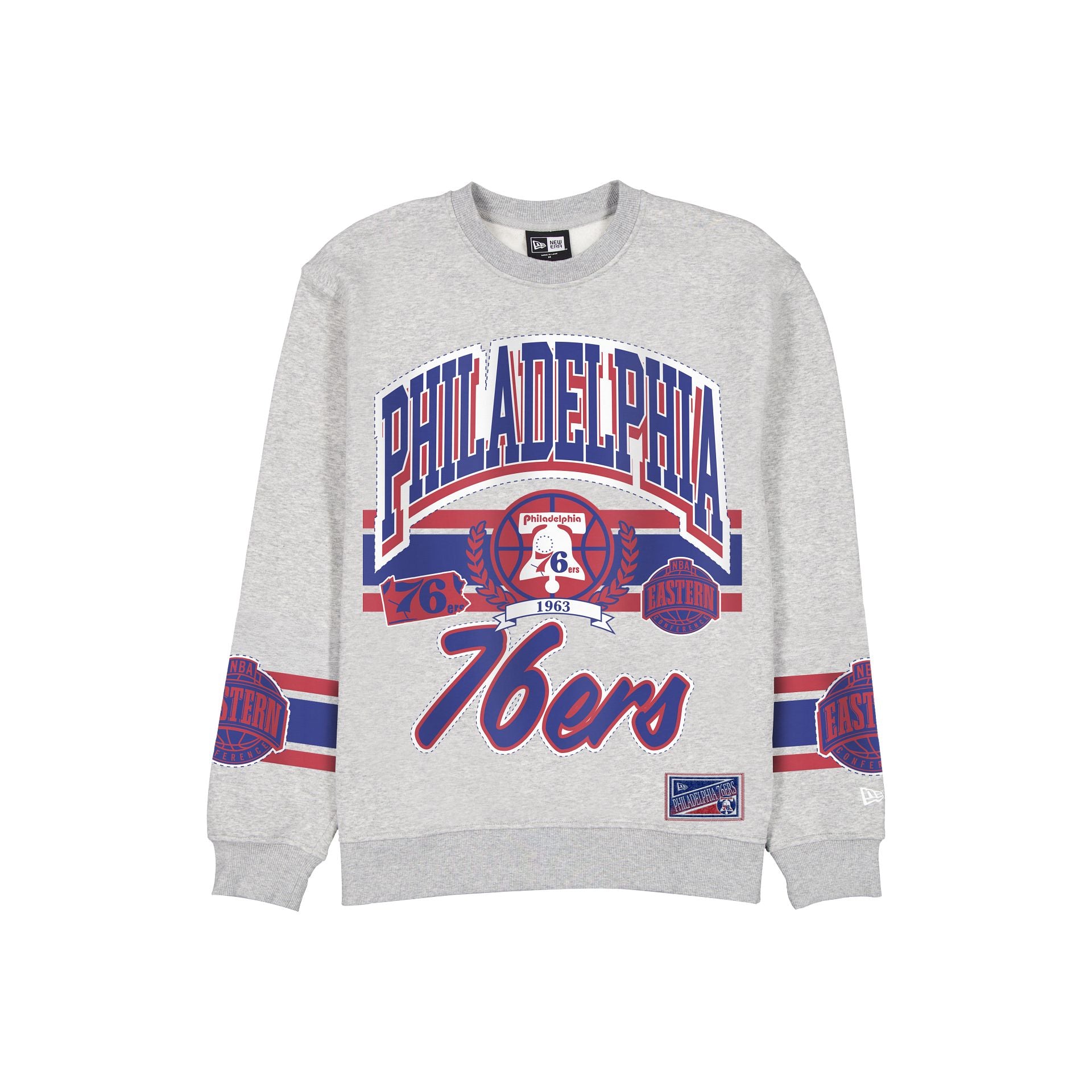 Philadelphia 76ers Sport Classics Vintage Gray Crewneck