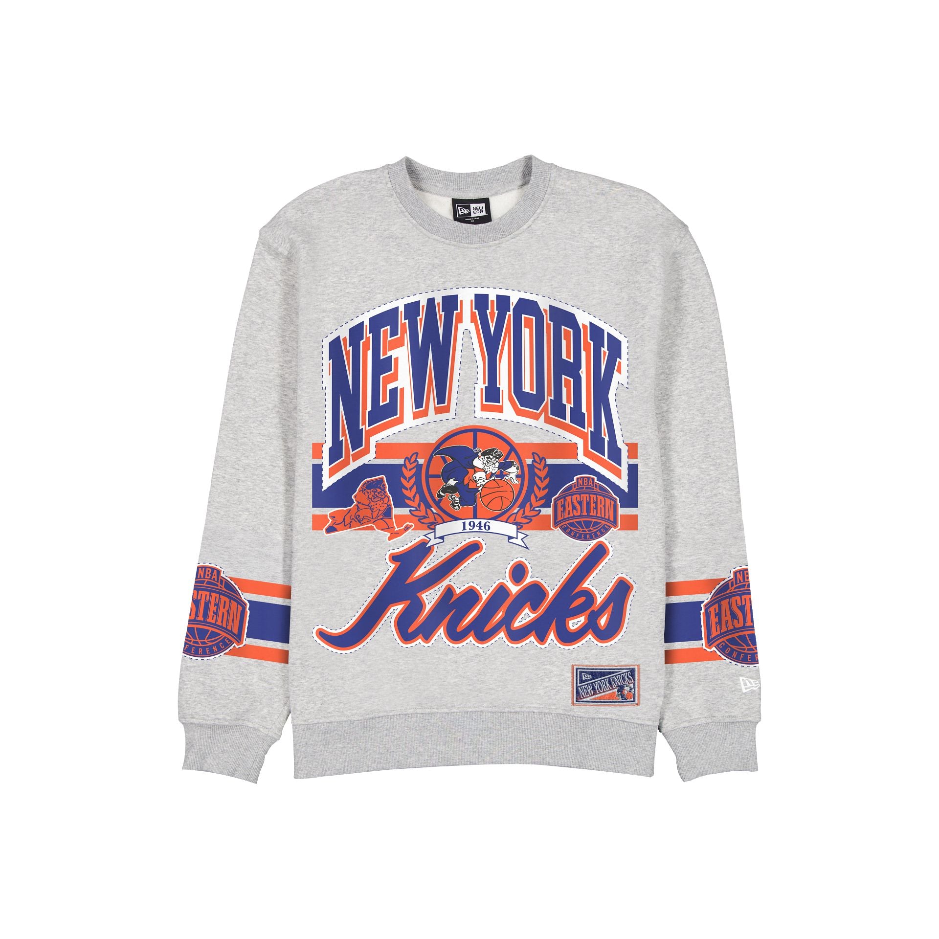 New York Knicks Sport Classics Vintage Gray Crewneck