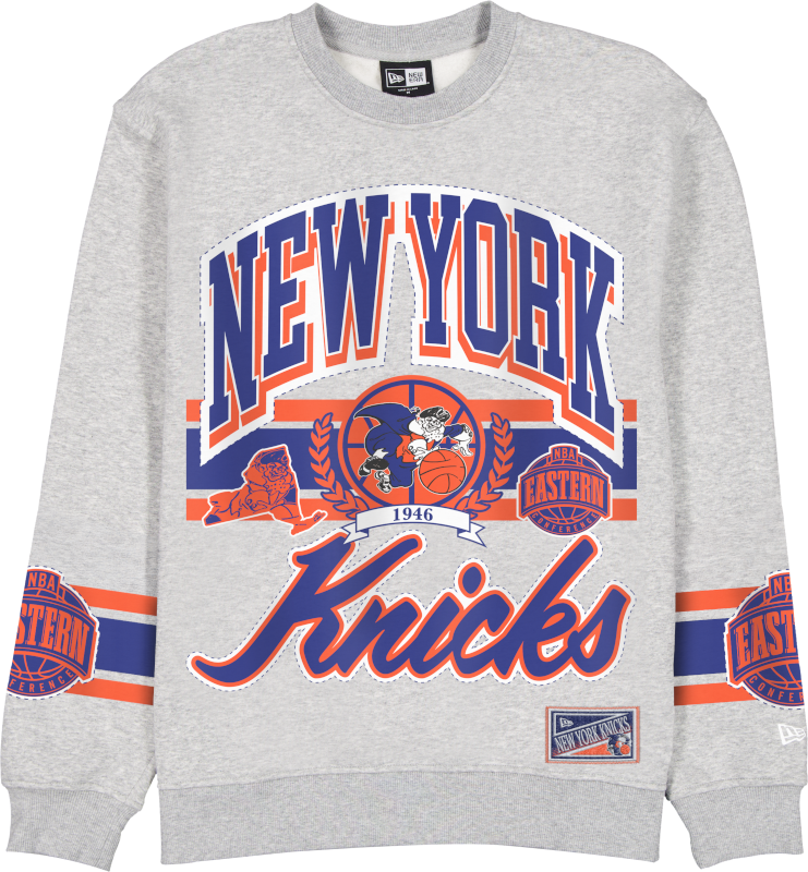 New York Knicks Sport Classics Vintage Gray Crewneck