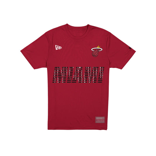Miami Heat Match Day Red T-Shirt - New Era Cap