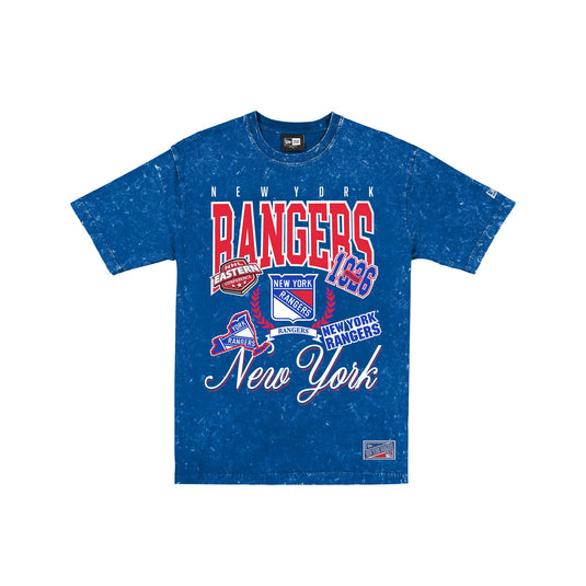 New York Rangers Sport Classics Vintage Mineral Washed T-Shirt - New Era Cap