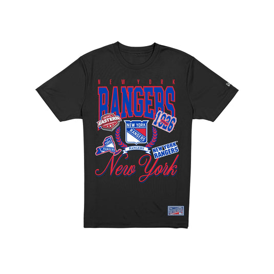 New York Rangers Sport Classics Vintage Black T-Shirt - New Era Cap