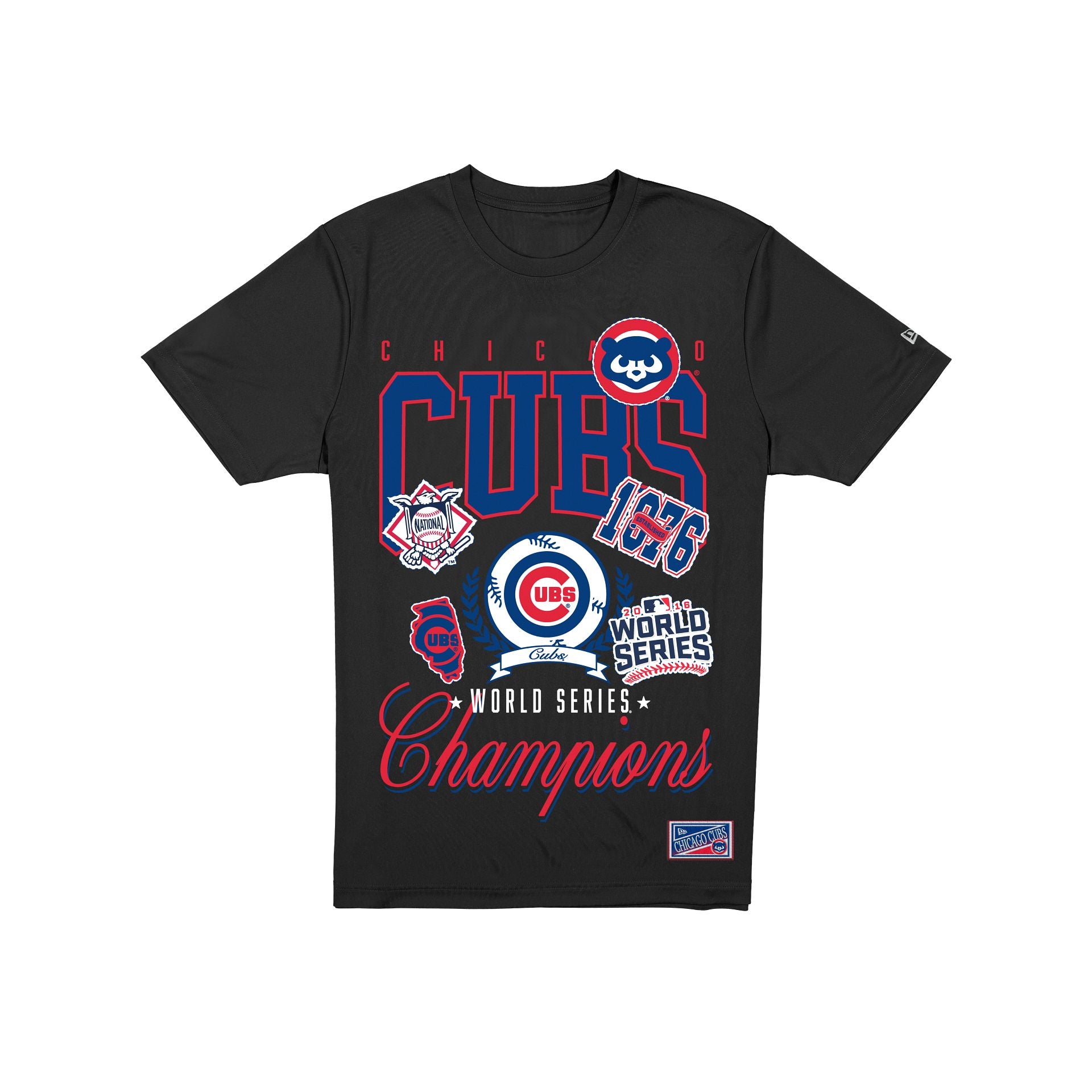 Chicago Cubs Sport Classics Vintage Black T-Shirt