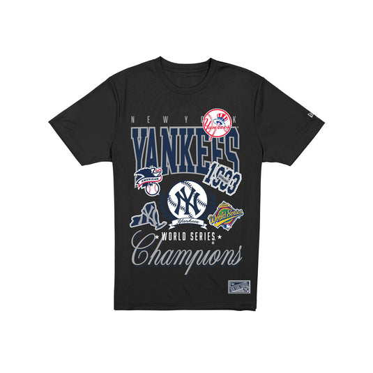 New York Yankees Sport Classics Vintage Black T-Shirt - New Era Cap
