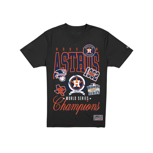 Houston Astros Sport Classics Vintage Black T-Shirt - New Era Cap