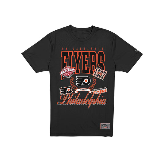 Philadelphia Flyers Sport Classics Vintage Black T-Shirt - New Era Cap