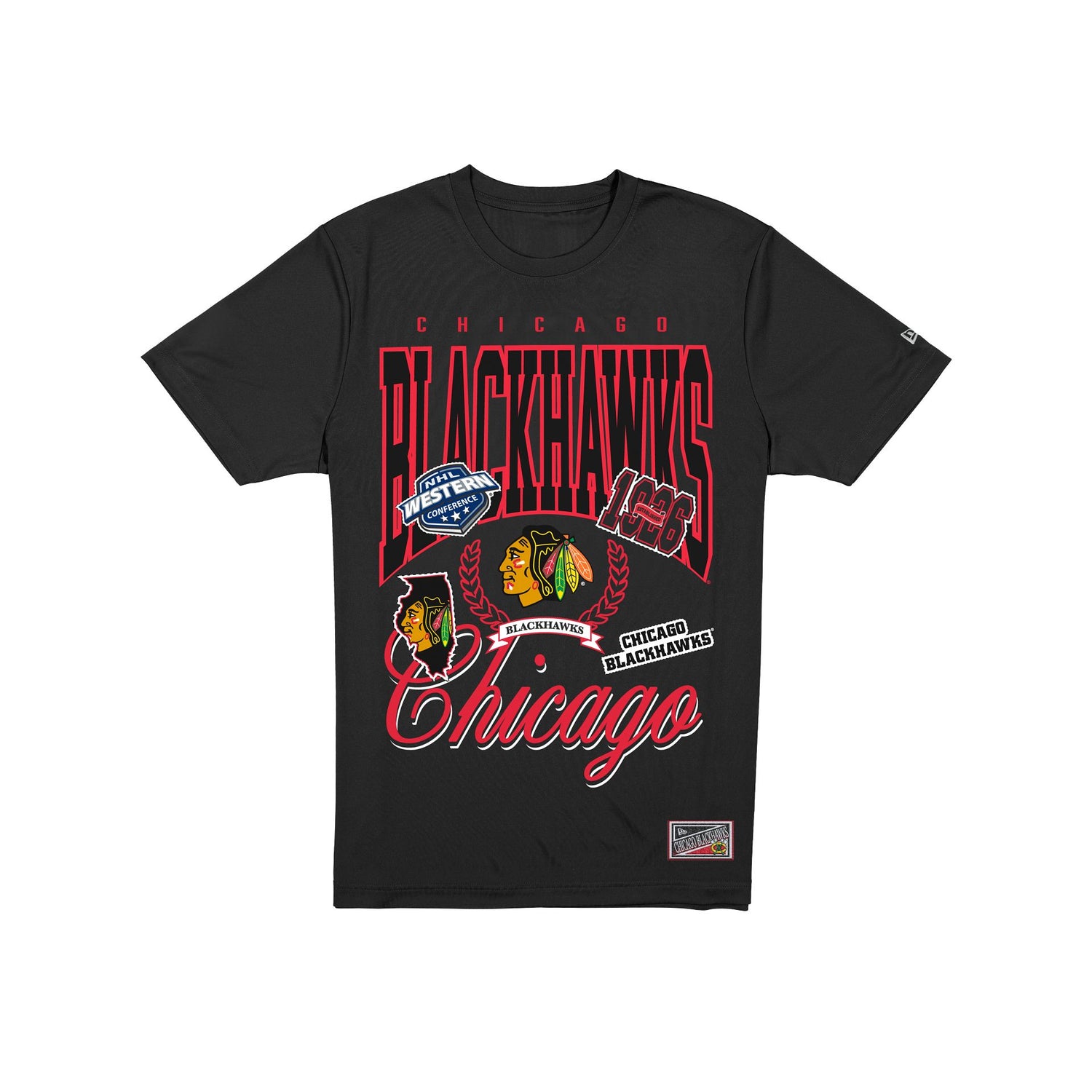 Chicago Blackhawks Sport Classics Vintage Black T-Shirt