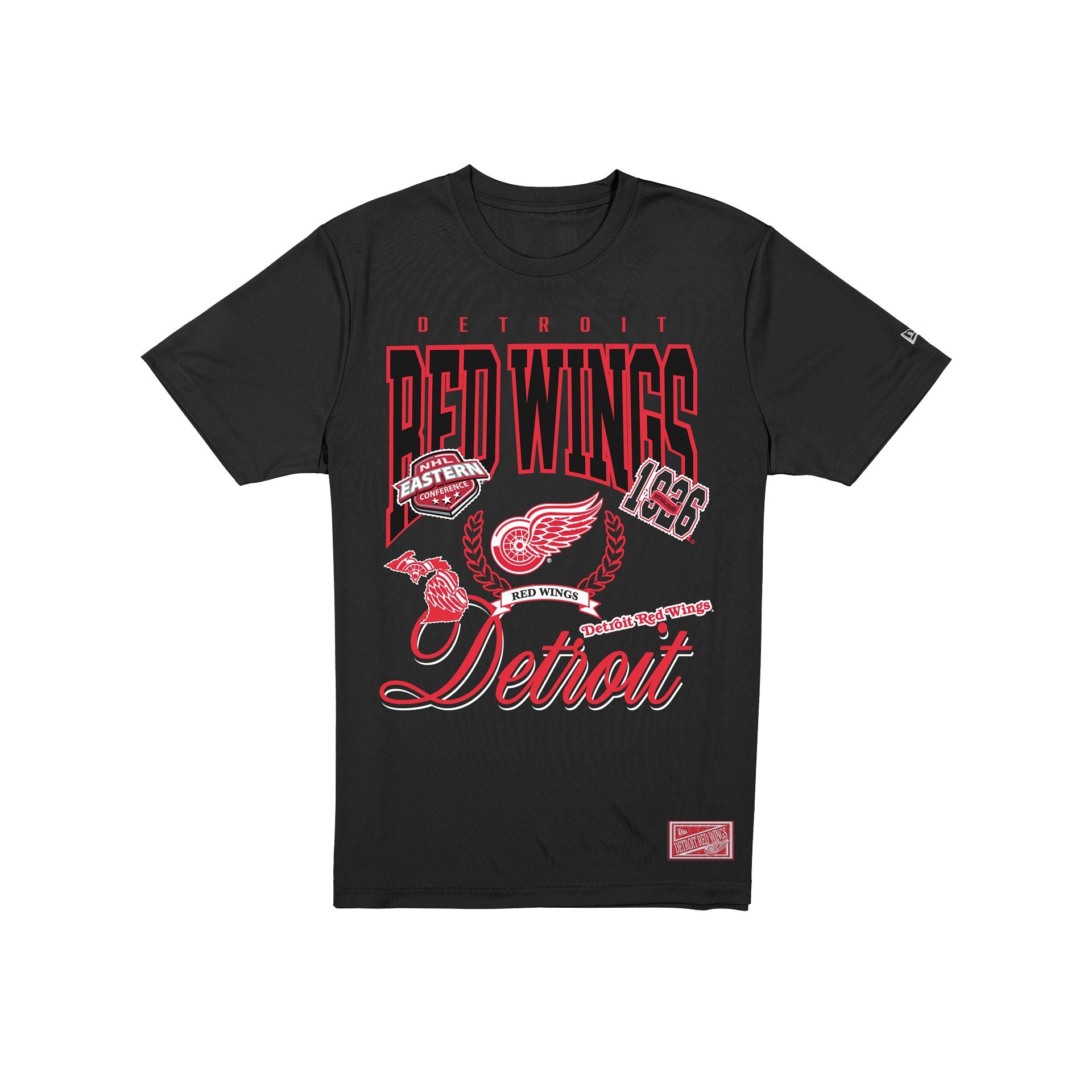 Detroit Red Wings Sport Classics Vintage Black T-Shirt