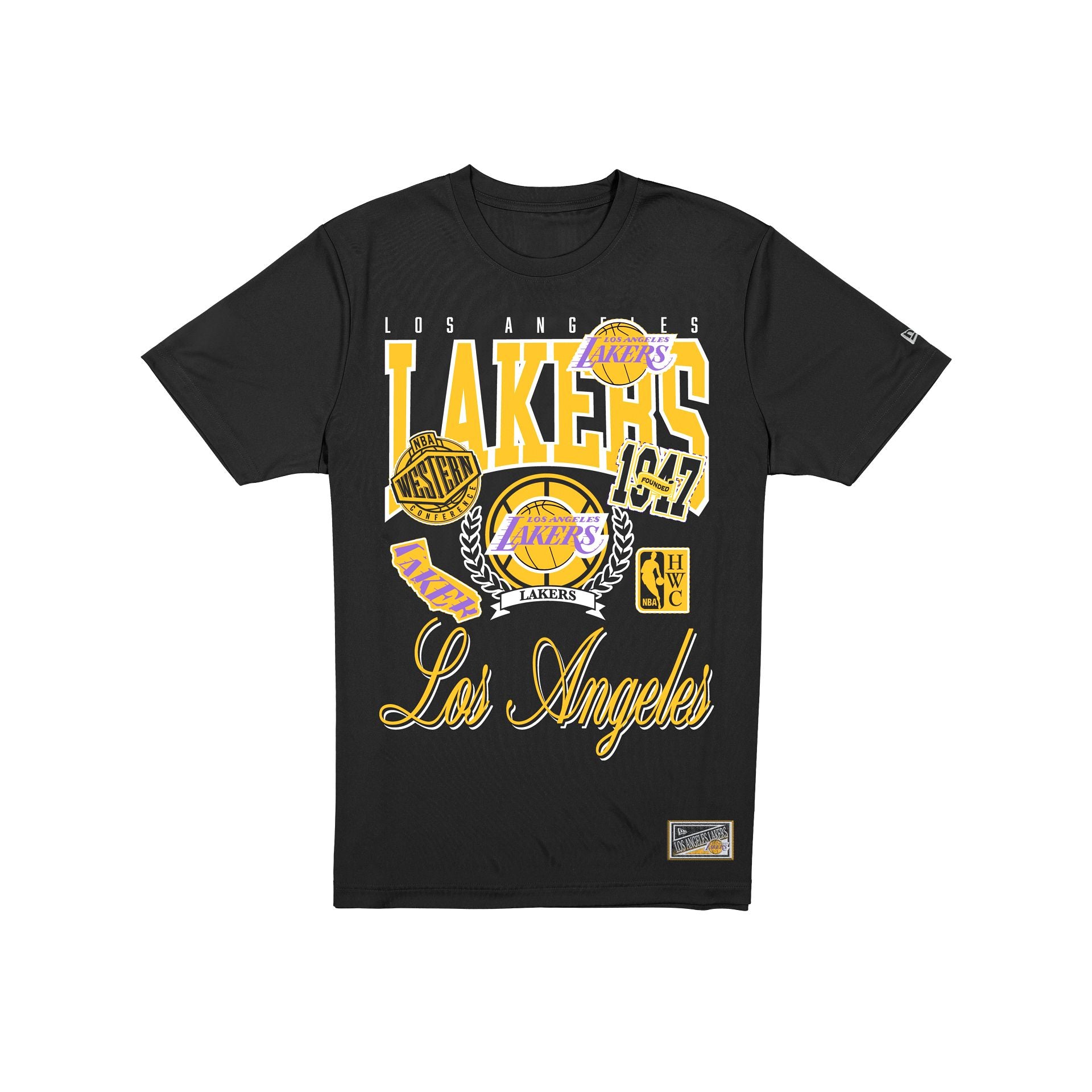 Los Angeles Lakers Sport Classics Vintage Black T-Shirt