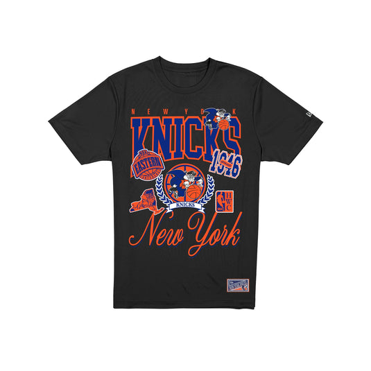 New York Knicks Sport Classics Vintage Black T-Shirt - New Era Cap