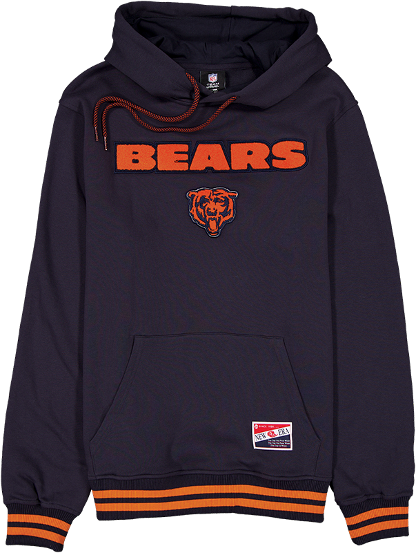 Chicago Bears Throwback Felt Logo Hoodie