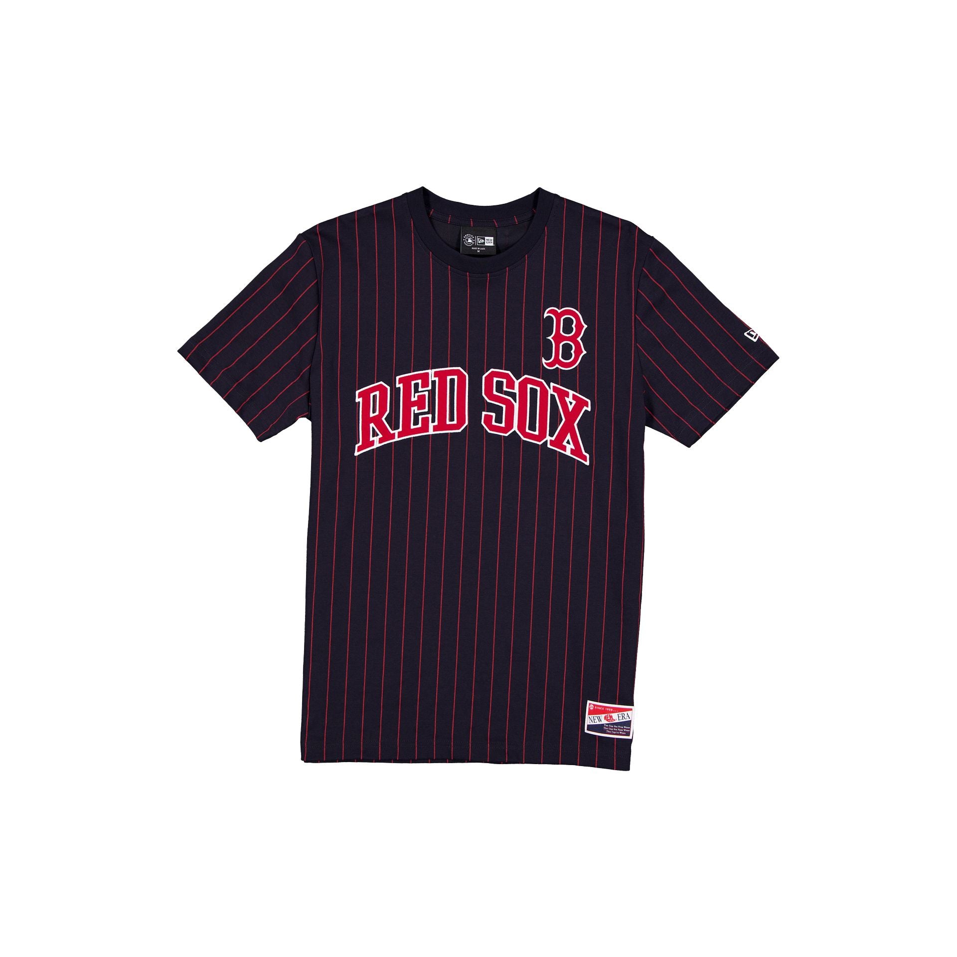 Boston Red Sox Throwback Applique Pinstripe T-Shirt, Blue