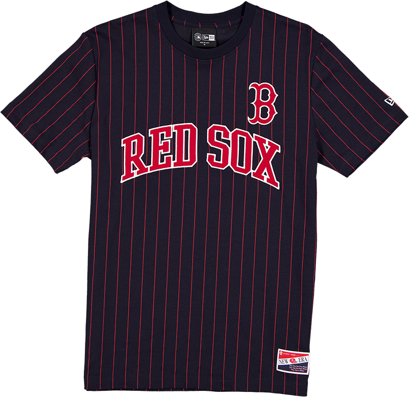 Boston Red Sox Throwback Applique Pinstripe T-Shirt