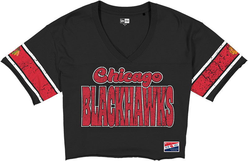 Chicago Blackhawks Throwback Women's Cropped T-Shirt