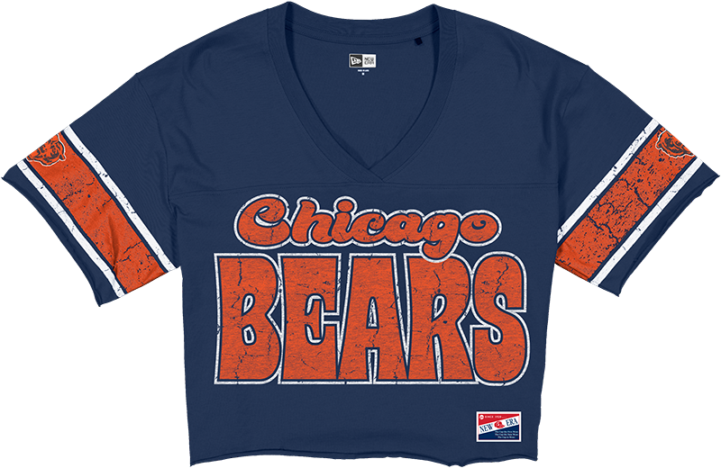 Chicago Bears Throwback Women's Cropped T-Shirt