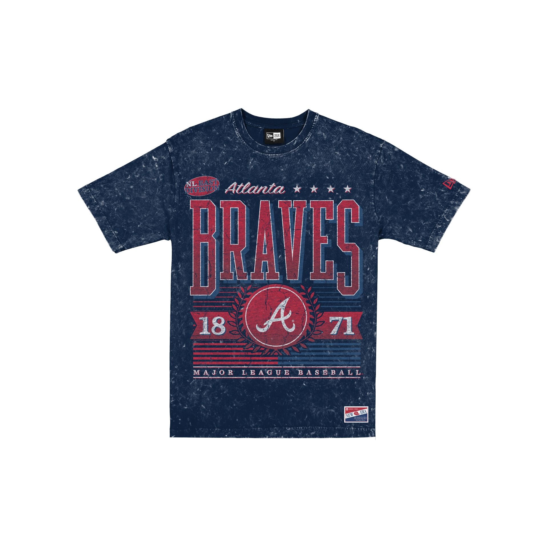 Atlanta Braves Throwback Vintage Wash T-Shirt