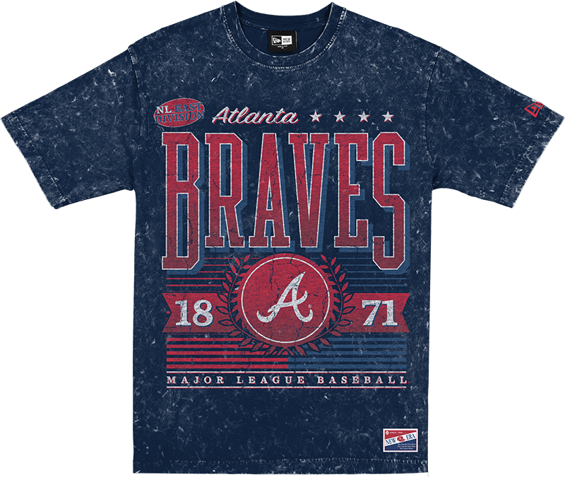 Atlanta Braves Throwback Vintage Wash T-Shirt