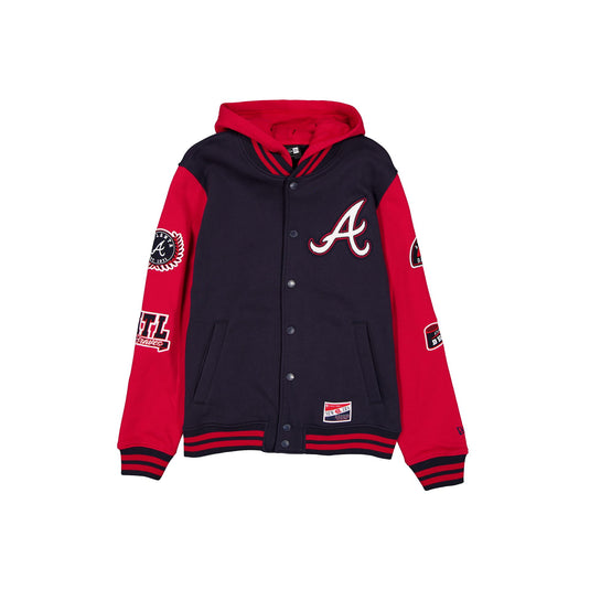 Atlanta Braves Throwback Patch Jacket - New Era Cap