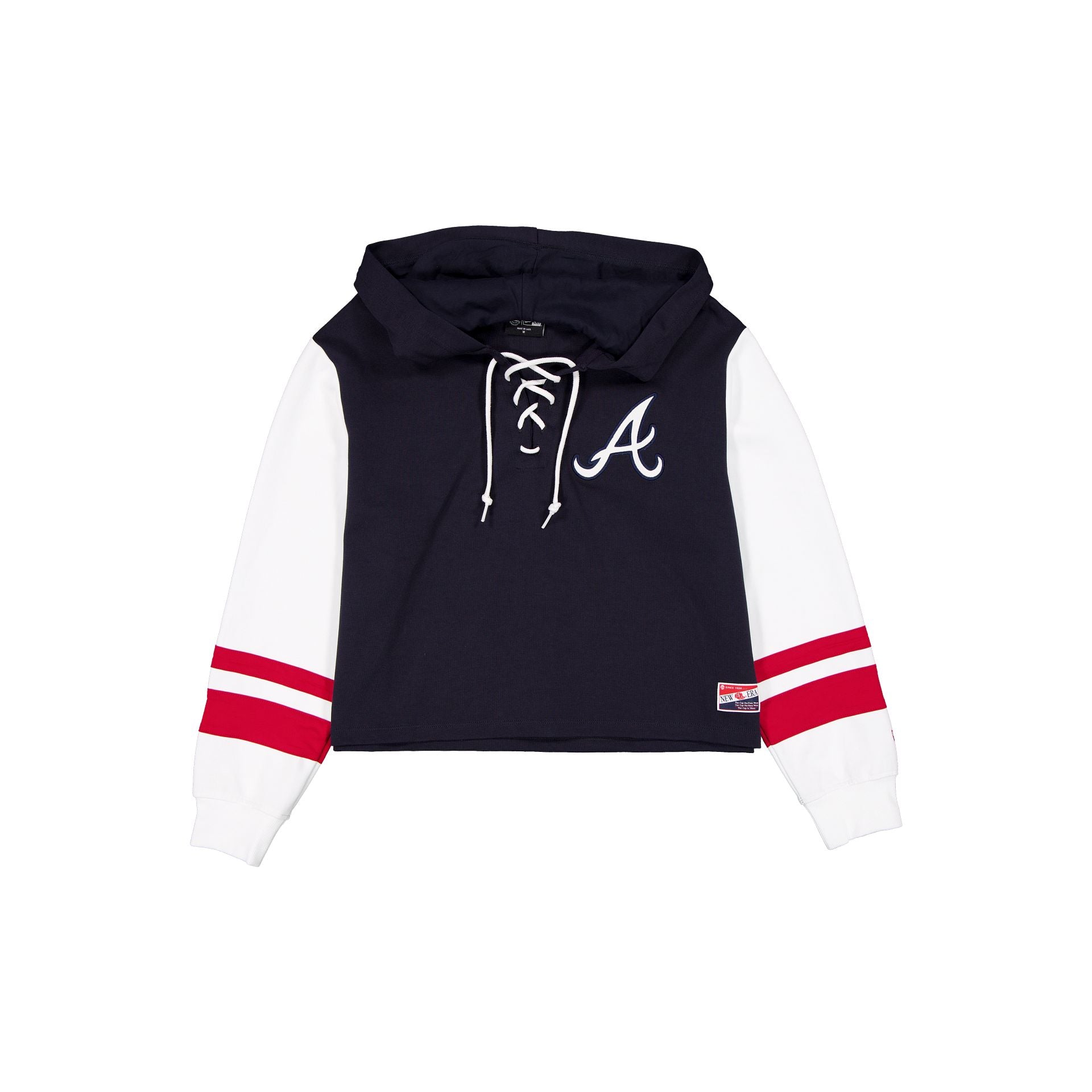 Atlanta Braves Throwback Tie Women's Hoodie