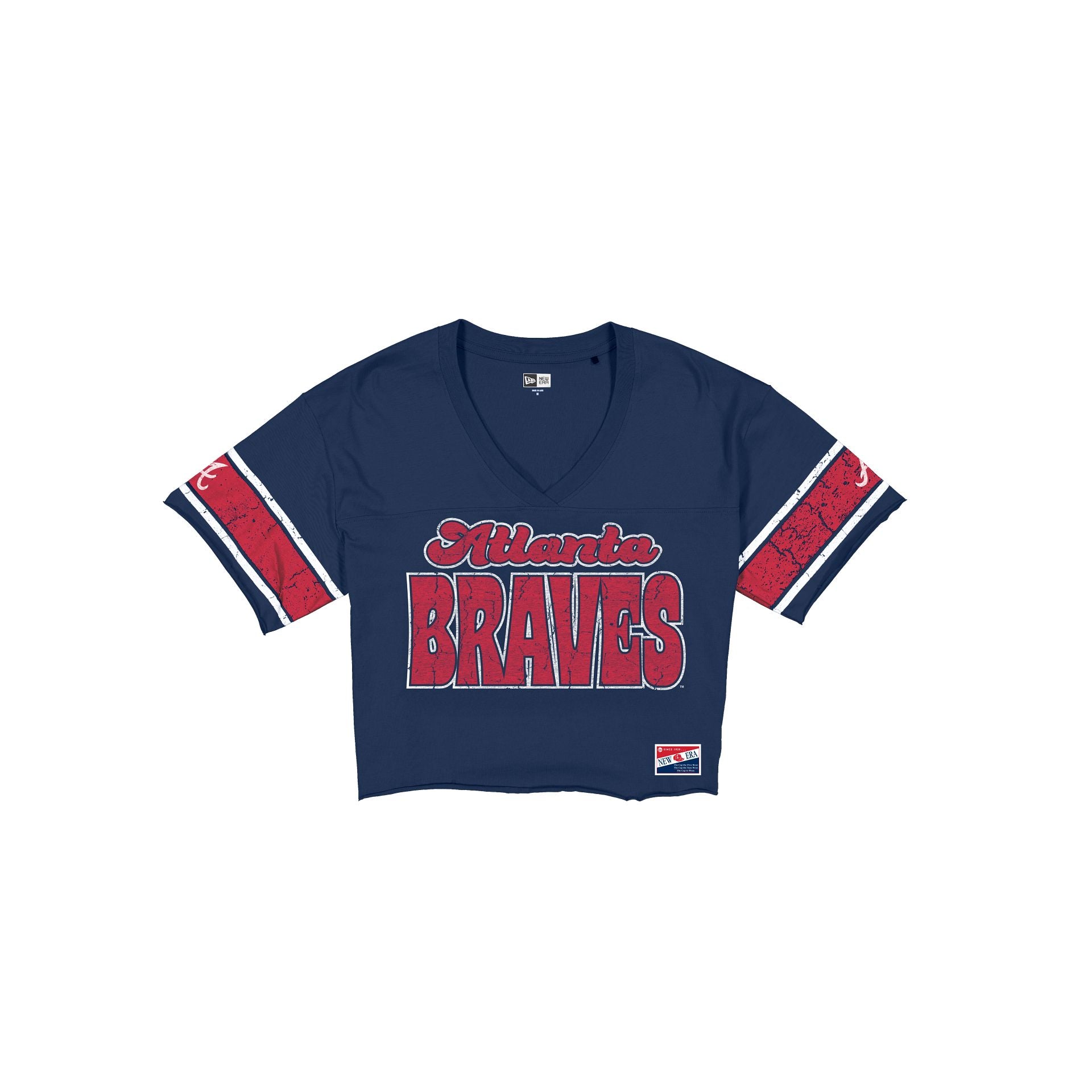 Atlanta Braves Throwback Women's Cropped T-Shirt